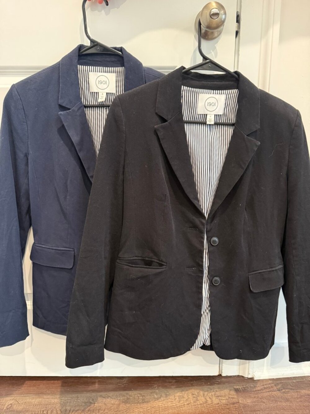 1901 Nordstrom Blazers Navy Black Size 6 Pair